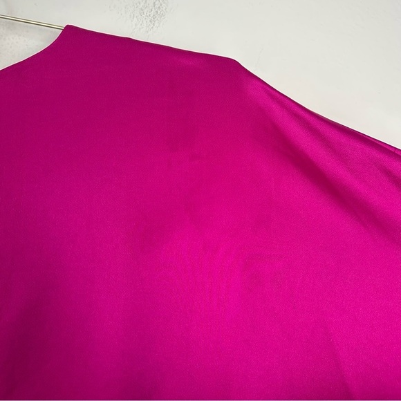 NWT JONATHAN SIMKHAI Kadence Bell-Sleeve Satin Mini Dress Size 0 MSRP $595 - Picture 3 of 9